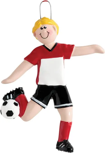 Miniatura 3 de Adornos de fútbol 3D para niño para árbol de Navidad, adorno de fútbol personalizado 2025, adornos de Navidad personalizados para niños, regalos