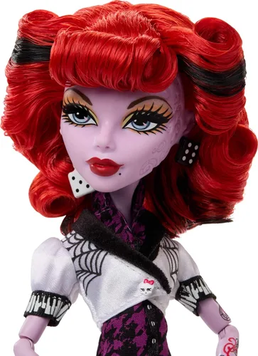 Miniatura 3 de Monster High Muñeca Boo-riginal Creeproduction, reproducción coleccionable de Operetta con soporte para muñeca, diario y araña mascota Memphis