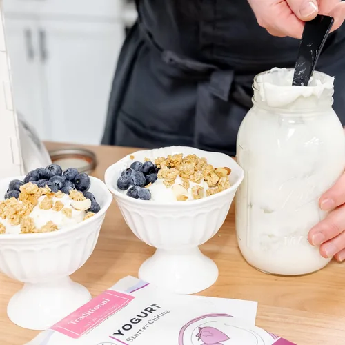 Miniatura 7 de Cultures for Health Cultivo de inicio de yogur tradicional 4 paquetes de inicio termófilo de ajuste directo Maquillar hasta 12 tazas de yogur