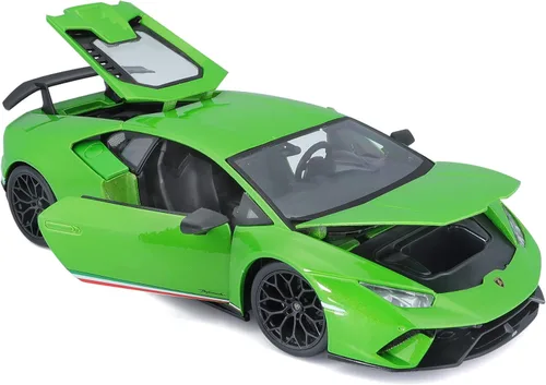 Miniatura 5 de Lamborghini Huracan Performante Metálico Verde 1/18 Modelo de Coche Fundido a Presión por Maisto