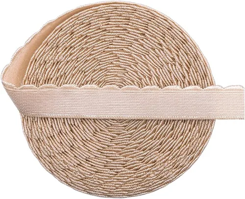 Miniatura 5 de Bristlegrass Banda elástica, elástica ancha para coser, correa elástica de 1/2 pulgada, 2 yardas, topacio azul, plegable, con lazo elástico