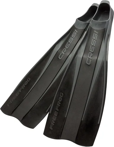 Miniatura 6 de Cressi Aletas de buceo de bolsillo para pie completo de alta resistencia Hi-Surface: Bolsillo para el pie debajo de la hoja Free Frog: Made in