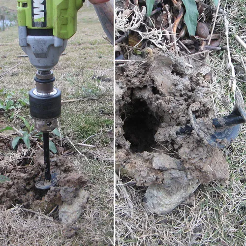 Miniatura 6 de Broca de Taladro para Jardín para Plantar – Broca de Jardín de 4x23 cm, Barrenadora Rápida para Bulbos y Plantas de Cama para Taladro Hexagonal