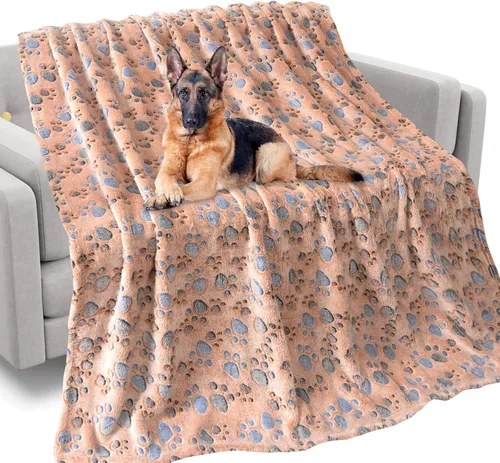 Miniatura 29 de Rezutan Mantas para Perros Grandes, Mantas de Franela para Perros y Gatos Lavables, Suave Manta para Mascotas y Funda para Jaula de Perro, Lindo