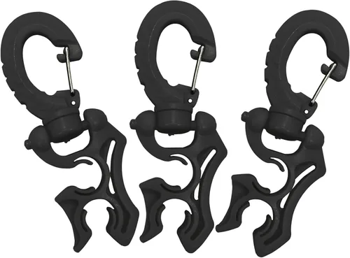 Miniatura 12 de Clip de soporte de manguera de buceo – Organizador de manguera seguro doble LP/HP para configuración BCD y gestión de equipos de buceo – Accesorio