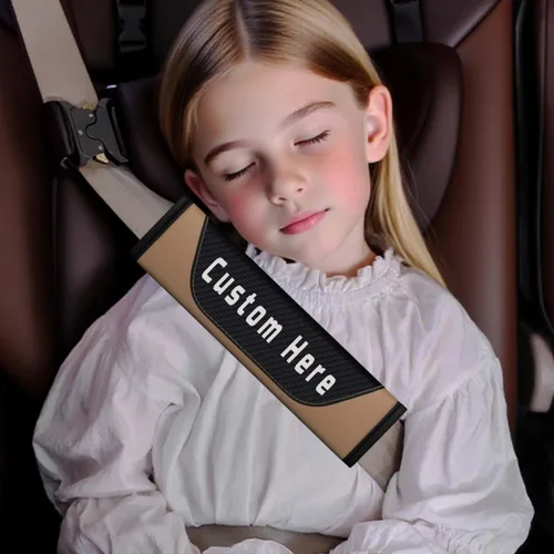 Miniatura 6 de Funda personalizada para almohadilla de cinturón de seguridad – Almohada suave para cinturón de seguridad para niños y adultos – Almohadilla