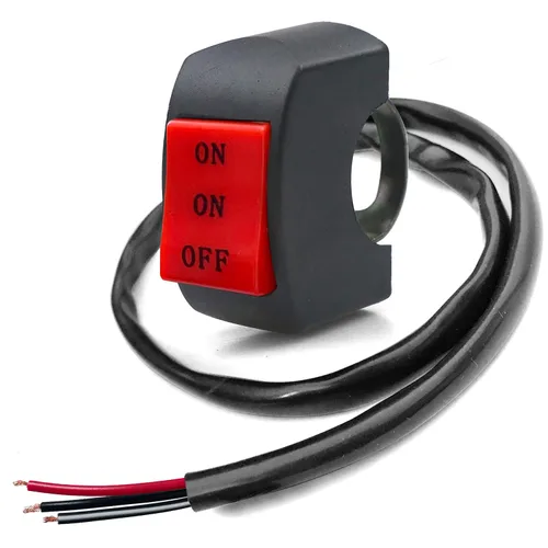 Miniatura 8 de 1 pieza de interruptor de manillar de motocicleta, botón de encendido y apagado, parte de ajuste para luz de motocicleta LED U5 U7 U2, interruptor