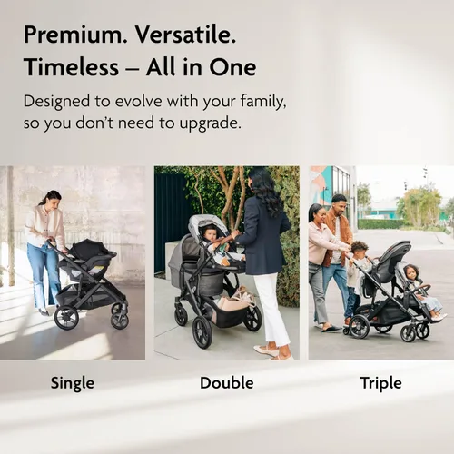 Miniatura 6 de UPPAbaby Vista V3 Cochecito - Sistema de Cochecito Individual a Doble de Tamaño Completo - Asiento para Niño, Protector contra Insectos, Protector