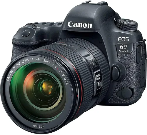 Miniatura 2 de Canon Cámara DSLR EOS 6D Mark II con lente f/4L II de 0.945-4.134 in (1897C009) + lente Canon EF de 1.969 in + tarjeta de memoria de 64 GB + kit