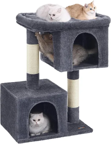 Miniatura 17 de Feandrea Árbol para gatos, torre para gatos de 26.4 pulgadas, condominio de felpa para gatitos de hasta 7 libras, percha grande, 2 cuevas, poste