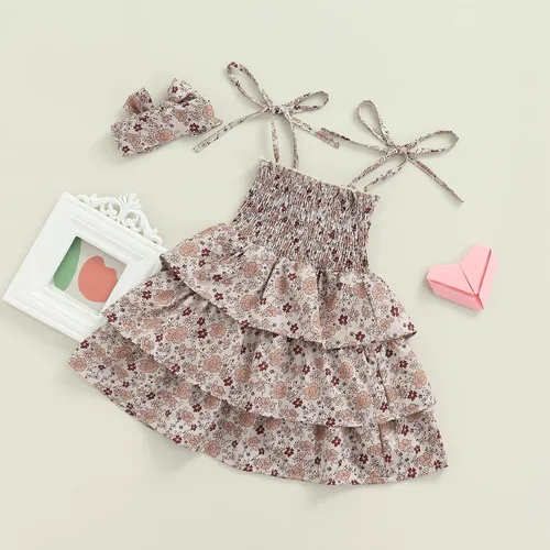 Miniatura 20 de MA&BABY Conjunto familiar de verano de 0 a 6 años a juego para hermanas, vestido de hermanas, camisa para hermano, lindo estampado floral