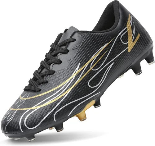 Hanani Zapatos de fútbol para niños y niñas, zapatos de fútbol para jóvenes, atléticos, para exteriores e interiores, zapatos de béisbol firmes,