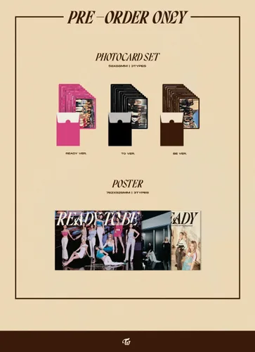 Miniatura 5 de TWICE - LISTO PARA SER (12º Mini Álbum) CD+Beneficio de Pre-Pedido+Póster Plegado (HASTA ver.)