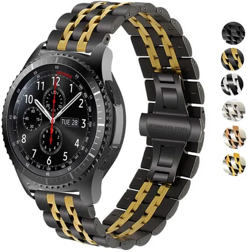 Miniatura 8 de Correa compatible con Galaxy Watch de 1.812 pulgadas / Galaxy 3 de 1.772 pulgadas, 0.872 pulgadas, correa de repuesto de metal de acero inoxidable