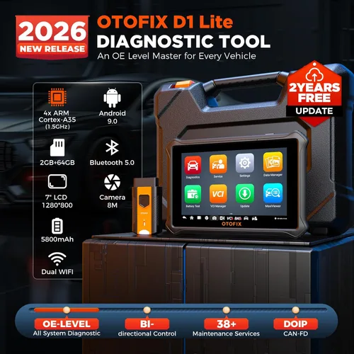 Miniatura 2 de OTOFIX Herramienta de escaneo bidireccional D1 Lite con actualizaciones gratuitas de 2 años, escáner de diagnóstico automotriz para todo el sistema