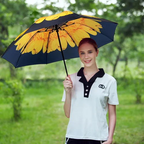 Miniatura 63 de LANBRELLA Paraguas plegable inverso compacto paraguas de viaje a prueba de viento automático