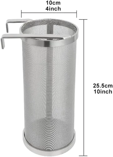 Miniatura 2 de Colador de araña de 4 x 10 pulgadas de 300 micrones para el hogar Hervidor de filtro de cerveza