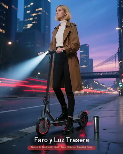 Miniatura 4 de NAVIC Electric Scooter with Dual Suspension, 8.5”/10" Tires, 350W/500W Motor, 19/22 Mph, Max 22/25/27/49Miles Range, Foldable E Scooter for Adults
