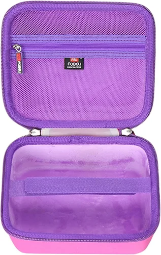 Miniatura 3 de FBLFOBELI Estuche rígido de transporte EVA compatible con LeapFrog Fridge Phonics juego de letras magnéticas (rosa)