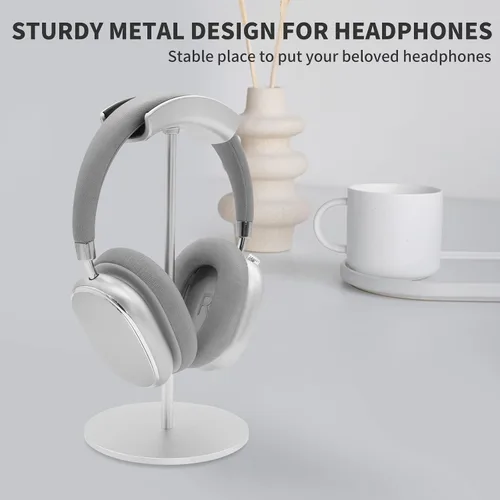 Miniatura 4 de Srhythm Soporte para auriculares, soporte de auriculares de metal para ahorrar espacio y mostrar
