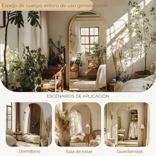 Miniatura 6 de Espejo de longitud completa, espejo arqueado grande de 76"x34", espejos de pie grandes, espejos altos para cuerpo, espejo de piso para dormitorio