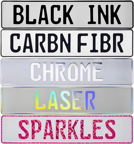Miniatura 3 de Placa de matrícula personalizada de Gran Bretaña (placa + marco)