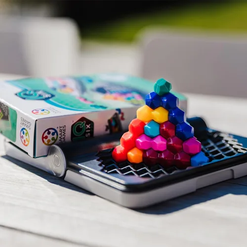 Miniatura 2 de SmartGames IQ Six Pro Juego de Viaje para Niños y Adultos, un Juego Cerebral de Desarrollo de Habilidades - Rompecabezas Mental para Edades de 8