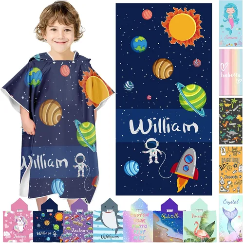 Miniatura 38 de Toallas de playa personalizadas para niños, toallas de playa personalizadas con nombres, regalos personalizados para niños pequeños, niñas