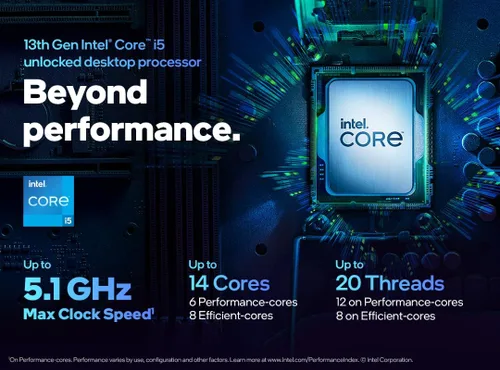 Miniatura 2 de Procesador de escritorio Intel Core i5-13600K de 14 núcleos (6 núcleos P y 8 núcleos E), 24 MB de caché, hasta 5.1 GHz