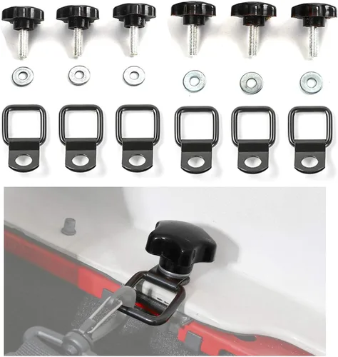 JeCar Tornillos de Mariposa para Techo Rígido de Remoción Rápida Pernos de Techo Rígido con 6 Anclajes de Sujeción Compatibles con Jeep Wrangler
