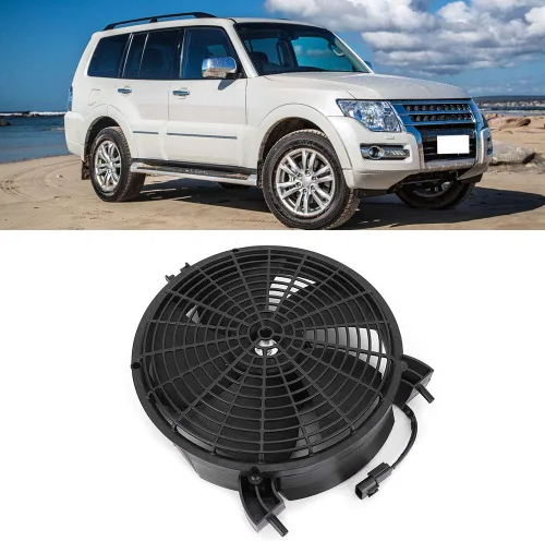 Miniatura 5 de Fydun Reemplazo de condensador Ventilador de refrigeración Aire acondicionado de coche Ventilador de hoja curvada para L200 Pajero Sport KH4W OE