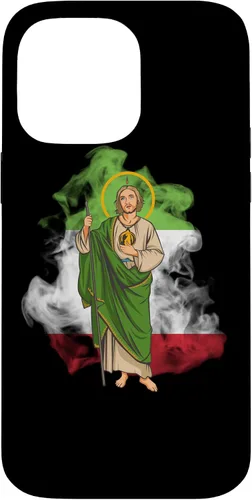 Miniatura 20 de Funda para iPhone 14 San Judas Tadeo con Bandera de México