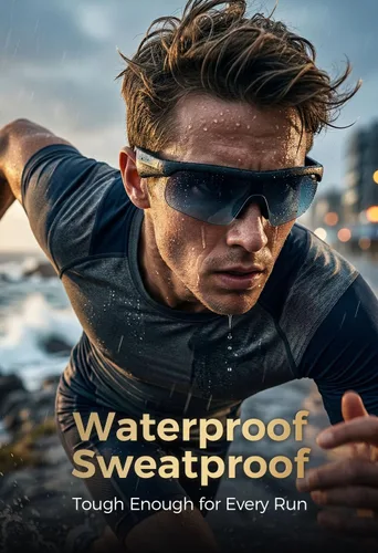 Miniatura 4 de Gafas Bluetooth con altavoces de oído abierto, lentes de sol de audio estéreo de alta fidelidad para hombres, polarizados, UV400, impermeables
