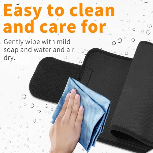 Miniatura 6 de kissleaf Entrenador de cintura de sudor para mujeres y hombres, cómodo cinturón de sudor para aumentar la sudoración, soporte para el estómago