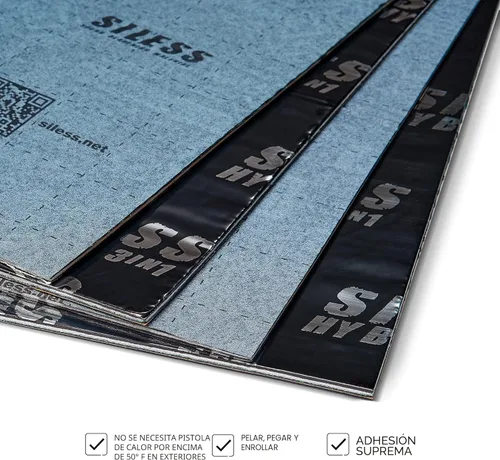 Miniatura 7 de Siless Alfombrilla híbrida 3 en 1 de 200 mil 25 pies cuadrados para insonorización de automóvil - Amortiguador de sonido automotriz de butilo