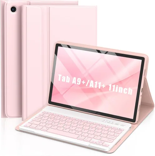 Miniatura 9 de MMK Funda para Galaxy Tab A11 con teclado (11 pulgadas 2025, SM-X230, SM-X236B), compatible con Galaxy Tab A9 Plus funda con teclado