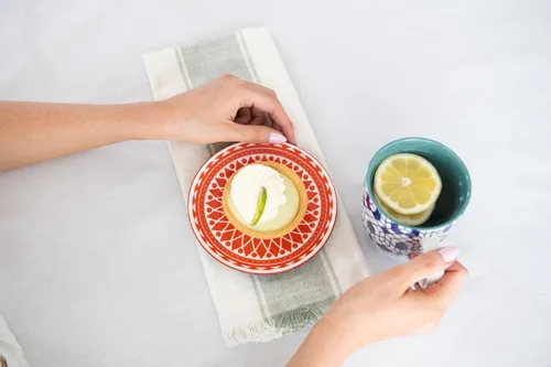 Miniatura 7 de Annovero - Platos de Postre - Plato Pequeño de 6 Pulgadas para Aperitivo, Pastel, Snack, Tarta, Cóctel - Apto para Microondas - Mini Platillo