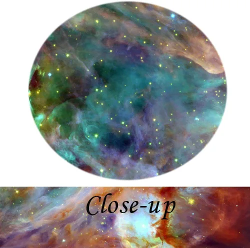 Miniatura 5 de KREATIVE ARTS Impresiones en lienzo para pared, diseño de nube cósmica, estrellas, nebulosa, cielo nocturno, por la NASA, decoración moderna
