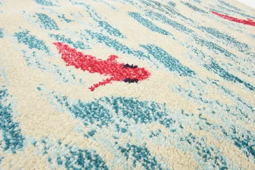 Miniatura 9 de Alfombra moderna Positano de estilo costero de Loom, Polipropileno, Beige