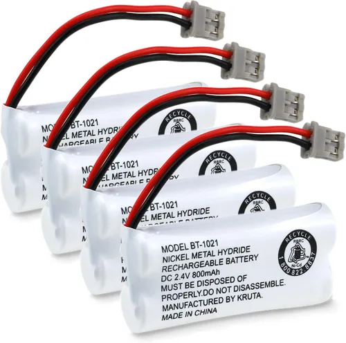 Batería inalámbrica para teléfono BT-1021 BBTG0798001 compatible con Uniden BT-1021 BT1021 BT-1008 BT-1016 BT-1025 2.4V 800mAh batería de repuesto