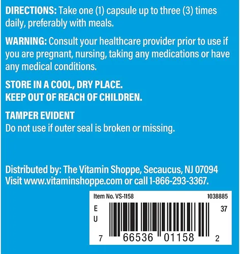 Miniatura 3 de The Vitamin Shoppe Inositol 650MG, apoya el hígado saludable celular (100 cápsulas)
