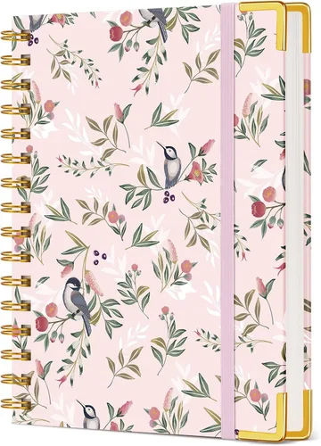 Miniatura 15 de Diario en Espiral Lindo para Mujeres, Cuaderno de 200 Páginas con Líneas 8.5” x 11”, A4 de Gran Tamaño con Tapa Dura en Espiral con Papel Grueso