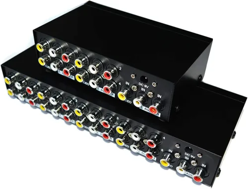 Miniatura 6 de MT-VIKI Distribución de audio de video compuesto de divisor RCA de 8 vías y 3 (1 en 8 salidas)