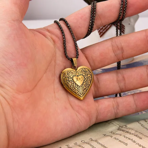 Miniatura 3 de Fanery sue Heart Locket Necklace That Holds Pictures Customized Photo Necklaces Personalized Lockets with Picture inside
