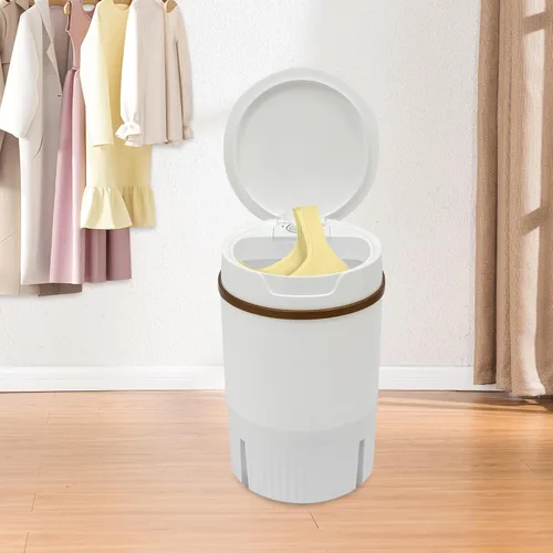 Miniatura 3 de Mini lavadora portátil, máquina de lavandería semiautomática portátil de 260 W con capacidad de 1.2 galones, mini lavadora con temporizador