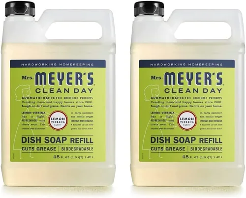 Miniatura 15 de MRS. MEYER'S CLEAN DAY - Repuesto de jabón líquido para platos, albahaca, 48 onzas líquidas