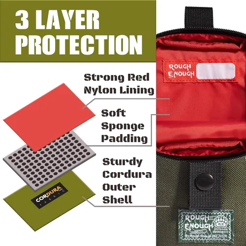 Miniatura 4 de Rough Enough - Bolso bandolera pequeño para teléfono celular, bolsa táctica para hombre