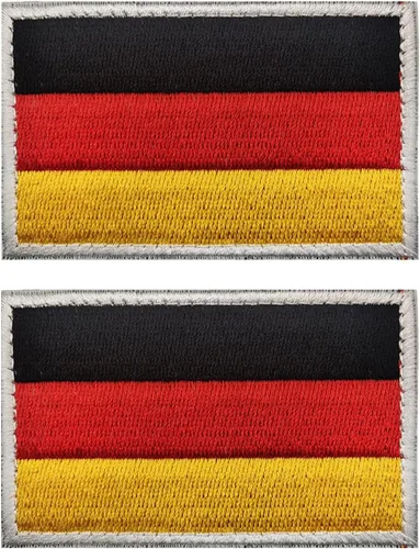 Miniatura 123 de 2 parches de bandera de Japón de AliPlus bordados tácticos militares moral parche apliques gancho y bucle