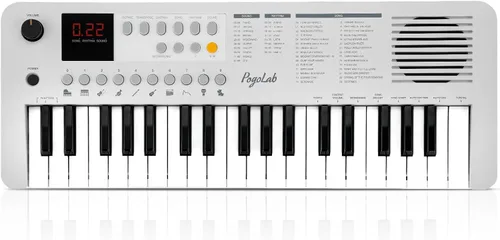 Miniatura 9 de POGOLAB MK1 Piano de teclado para niños de 37 teclas, mini piano portátil multifunción con excelente calidad de sonido, altavoz integrado y pantalla