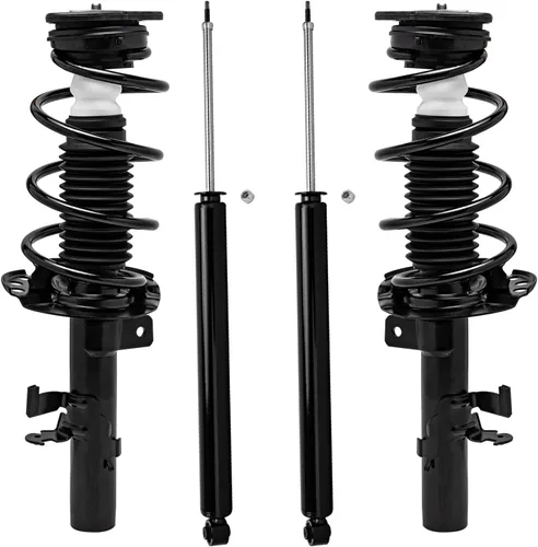 Miniatura 52 de Detroit Axle - Amortiguadores de puntales RWD para Infiniti G35 03-06, 2 amortiguadores traseros, 2 puntales delanteros y muelles helicoidales 2003